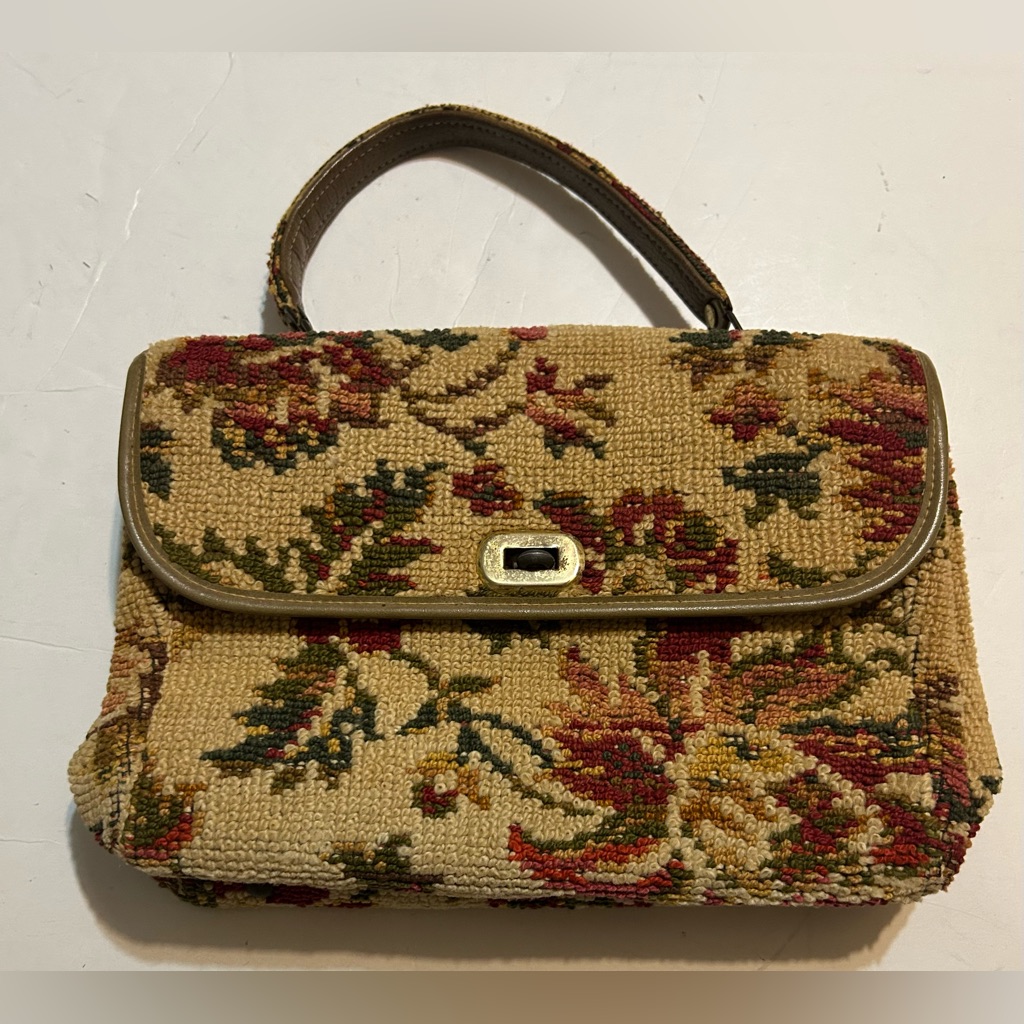Spilene Vintage Floral Tapestry Handbag
